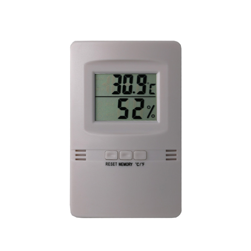Ultra cienki i pojedynczy cyfrowy termometr i higrometr LCD + -1 ° C + -5% wilgotności względnej