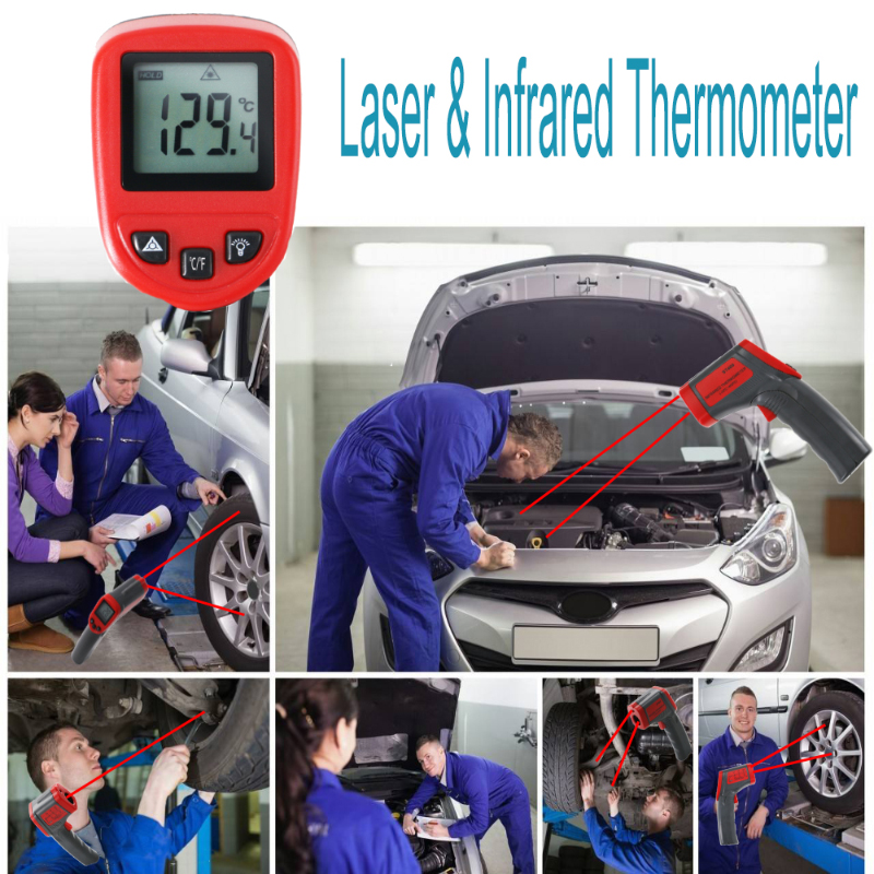 Przemysłowy termiczny termometr do pomiaru temperatury termometru na podczerwień -32 ~ 400