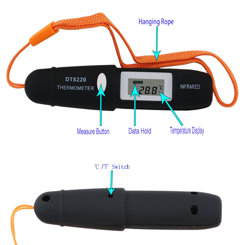 Przenośny laserowy termometr na podczerwień One Second Measurement Pen Type