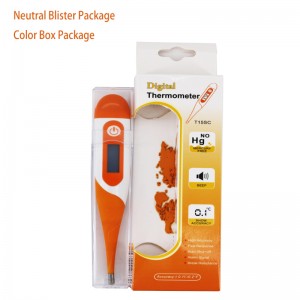 Elektroniczny termometr medyczny Temperatura ustna 30 sekund Czytanie Łatwy Dokładny i odbytniczy termometr ze wskaźnikiem gorączki