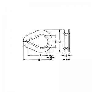 Galwanizowana naparstek G-414 o podwyższonej wytrzymałości