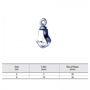 Spróbuj ocynkowanego bloku trałowego z blokadą sieciową