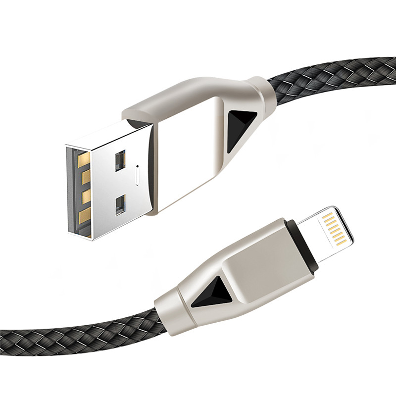 KPS-8449CB nylonowy kabel USB - diament typu c / oświetlenie / mikro