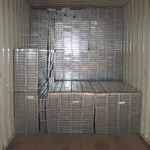 240 ocynkowana metalowa platforma rusztowania z podporą typu U