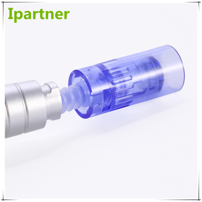 Ipartner 10-częściowy zestaw wymiennych 12-pinowych wkładów do igieł do Derma Pen Stamp EO sterylizowanych