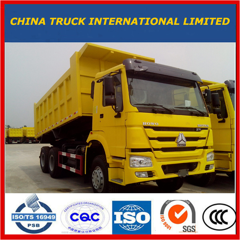 Sinotruk HOWO 20Cubic Meters 371 6X4 Heavy Duty Tipper / Dump Truck