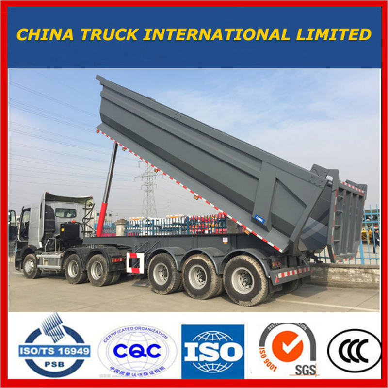 Cimc Tri Axles 25m3--37m3 Naczepa wywrotka boczna / wywrotka