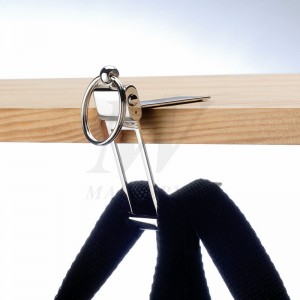 Metalowy brelok z wieszakiem na torebkę_B62929