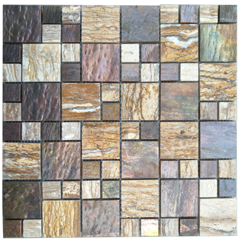 Luksusowa stylowa miedziana mozaika Backsplash Płytki łazienkowe i ozdobne Miedziane płytki Piastrelle Bagno Con Fiori