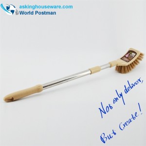 AK91001 Akbrand Szczotka toaletowa Elastyczna kwadratowa główka szczoteczki ze stali nierdzewnej