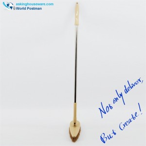 Szczotka podłogowa Akbrand Długa nierozciągliwa głowica ze stali nierdzewnej w kształcie trójkąta