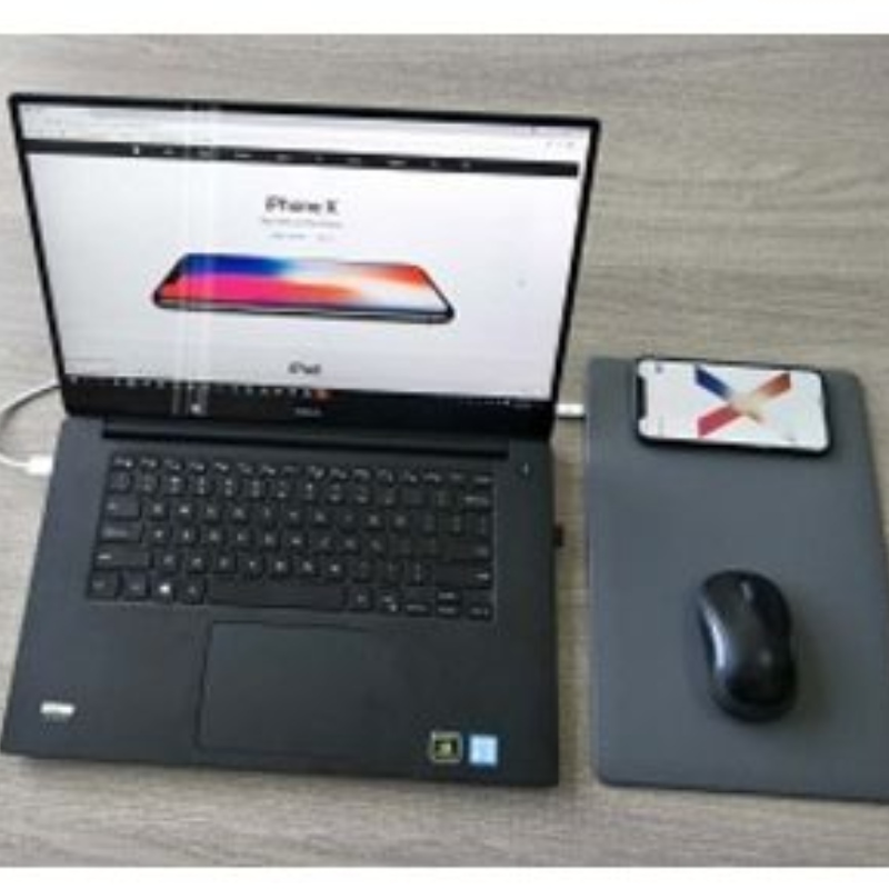 Podkładka pod mysz bezprzewodowa szybka ładowarka 10W do iPhone'a XS, iPhone'a XR, Samsunga i innego smartfona
