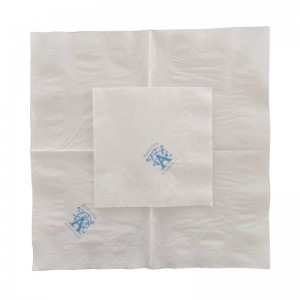 Biała papierowa chusteczka na serwetki z nadrukiem artystycznym