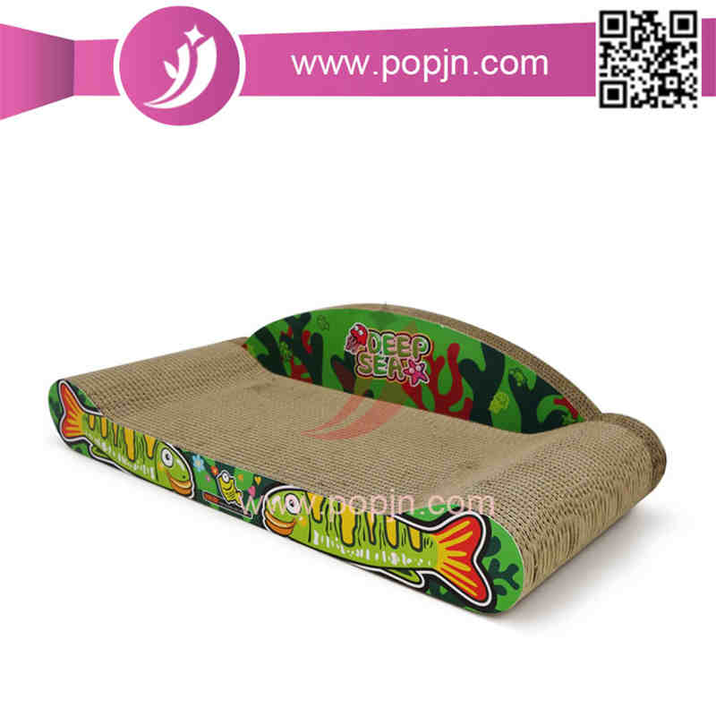 Recyclable Scratch Board Scratching Pad Lounge Bed Tektura falista Scratcher Cat