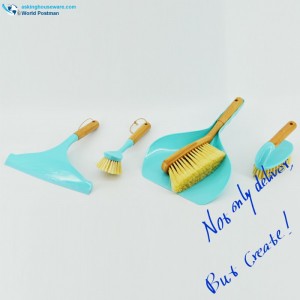 Akbrand Zestaw domowych szczotek bambusowych Szczotki do czyszczenia 4w1 Tiff. Kolor