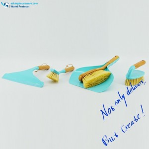 Akbrand Zestaw domowych szczotek bambusowych Szczotki do czyszczenia 4w1 Tiff. Kolor