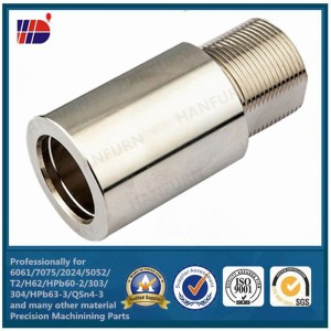 precyzyjna obróbka cnc toczenie aluminiowych części ze stali nierdzewnej