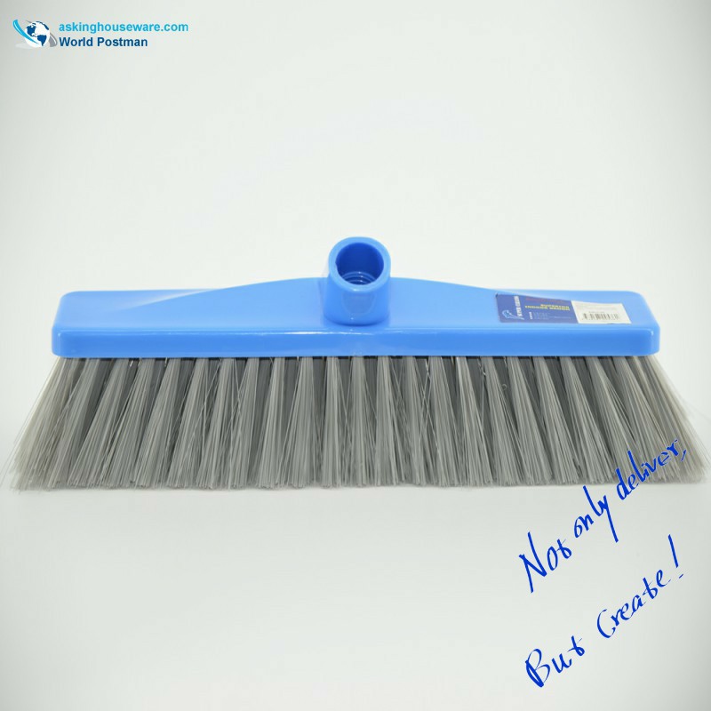 Akbrand Plastikowa główka miotły z szerszą płytką szczotki o skośnym wątku