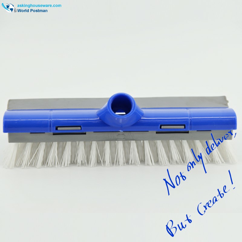 Akbrand Push Brush Miękka ściągaczka z tyłu z ukośną nitką Szczotka z krótkim włosiem z twardego PP