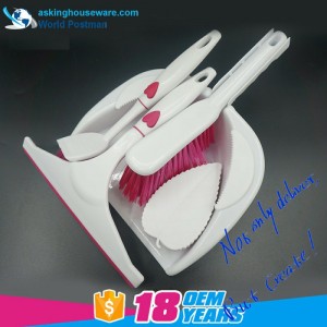 Akbrand Dustpan Brush Szczotka do szorowania Szczotka do mycia naczyń Szczotka do szorowania 4w1 Zestaw narzędzi do czyszczenia