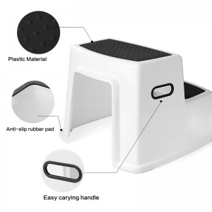 Kąpielowa toaleta dziecięca dla małych dzieci 2-stopniowy taboret z antypoślizgowym uchwytem