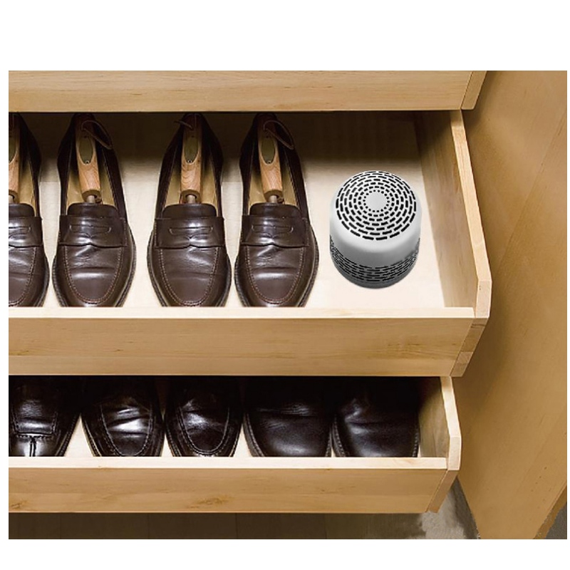 Mini oczyszczacz powietrza do toalety i garderoby, Mini oczyszczacz powietrza do szafki na buty, szafki i lodówki, pudełko eliminatora zapachów - usuń różne rodzaje zapachów