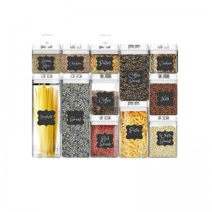 12-częściowy zestaw szczelnych pojemników do przechowywania żywności wielokrotnego użytku z tworzywa sztucznego