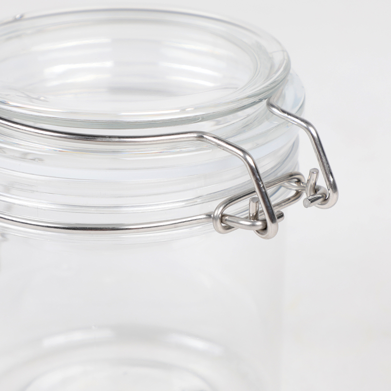 1000 ml materiału PET Słoik do przechowywania żywności z hermetycznymi pokrywkami
