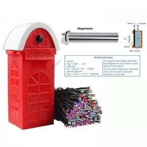 Światło sznurkowe LED zasilane słoną wodą