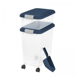 Pojemnik na karmę dla psów o dużej objętości pozostaje świeżą beczką z pokrywką