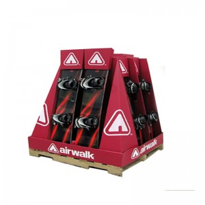 Indywidualne wyświetlacze kartonowe POP z przenośną podłogą na sprzedaż detaliczną