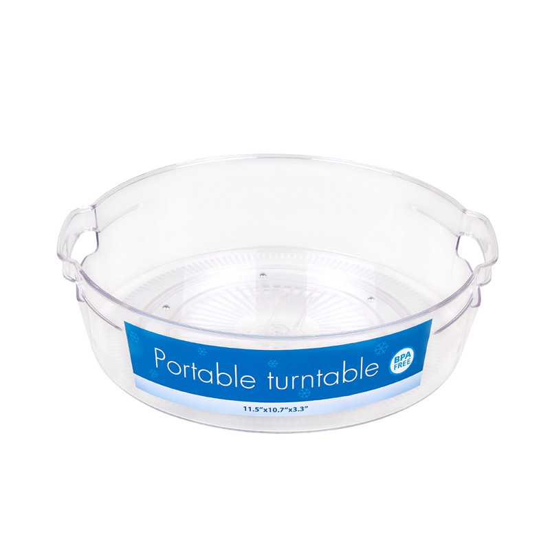 Clear Cabinet Turntable Portable Tray Organizer Tray
