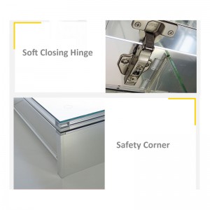 Luksusowa podświetlana LED lustro łazienkowe w UE i USA-ENE-AC-102