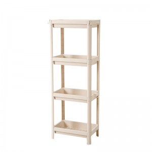 Wysokiej jakości 4-warstwowy wielofunkcyjny kuchenny plastikowy regał do przechowywania