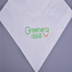 niestandardowe drukowane serwetki obiadowe 1/4 Off Fold