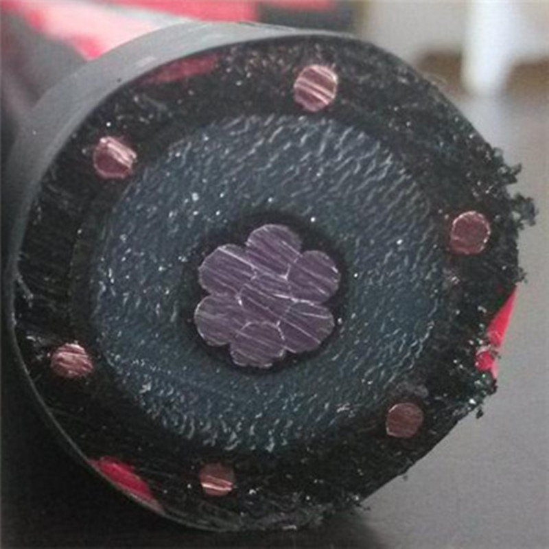 Izolowany kabel zasilający Xlpe Al / Cu z rdzeniem XLPE 22kv z koncentrycznym przewodnikiem