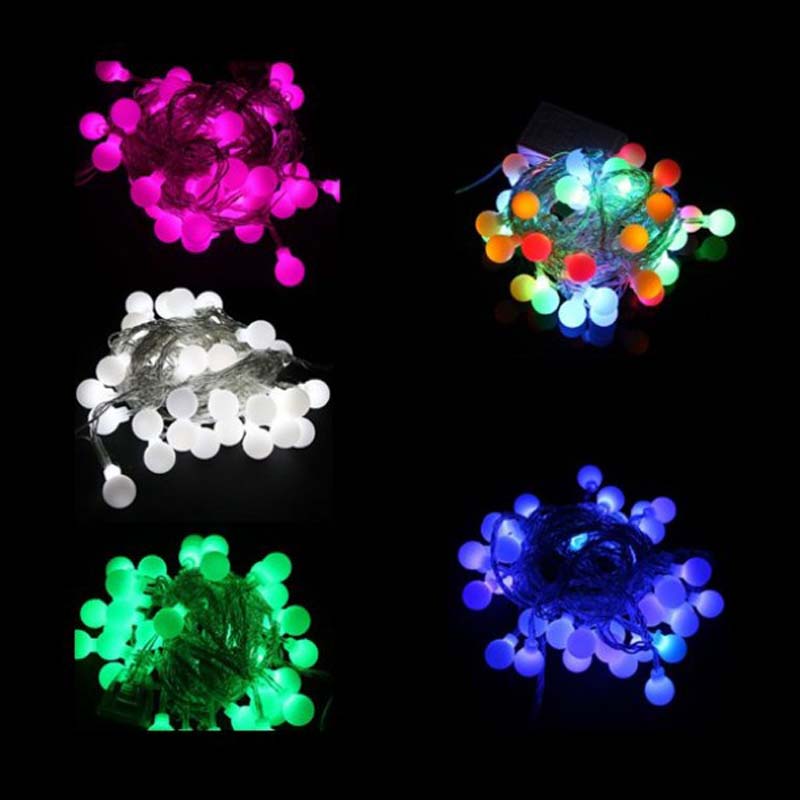 LED Lights Ball Lights Kolor Christmas Lights Ball Lights Dekoracyjne światła