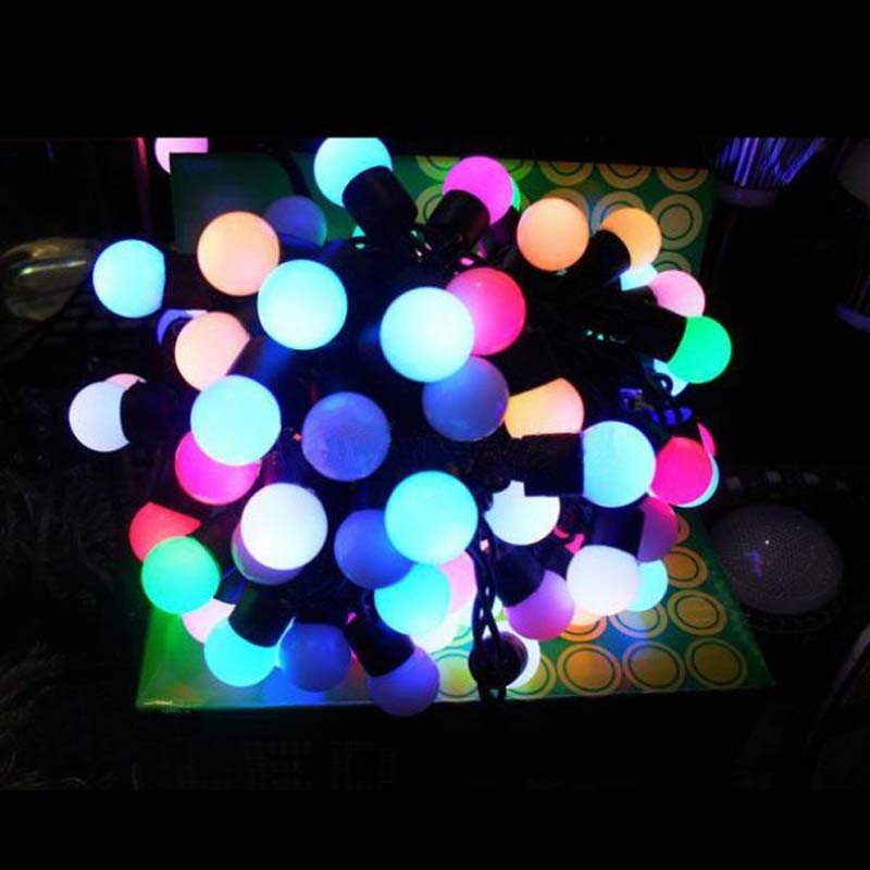 LED Lights Ball Lights Kolor Christmas Lights Ball Lights Dekoracyjne światła
