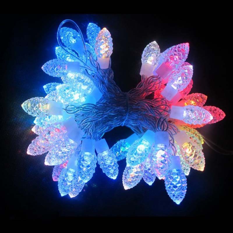 RGB LED Lights String Diamentowe / Snowflake Dekoracyjne światła LED Xmas