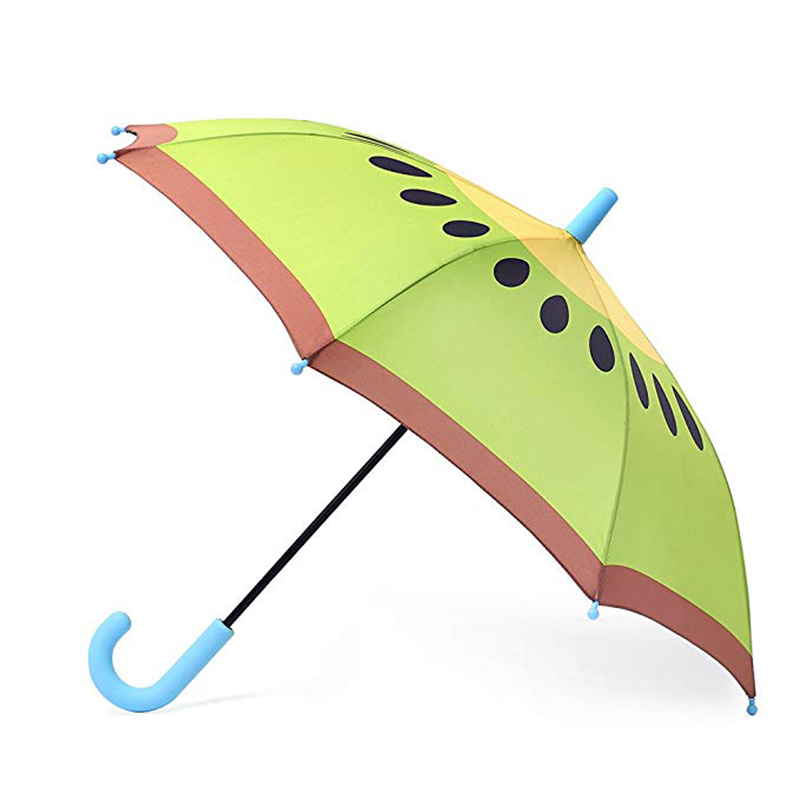 Automatycznie otwierany parasol owocowy Dzieci Dzieci Urocze wzory kiwi Prosty parasol przeciwdeszczowy