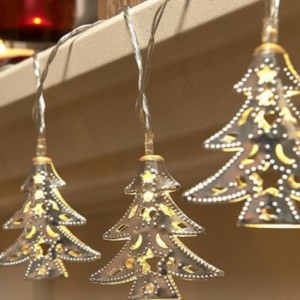 Żelazna lampa choinkowa