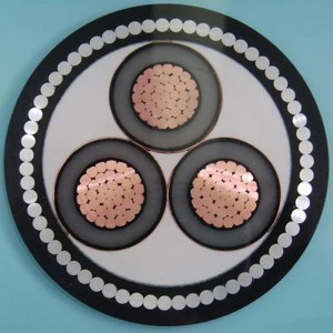 1-30KV 6 mm 3-rdzeniowy kabel pancerny Swa IEC60502, SANS 1339, BS 6622, AS / NZS1429.1, NFC 33226, CSA C 68.5
