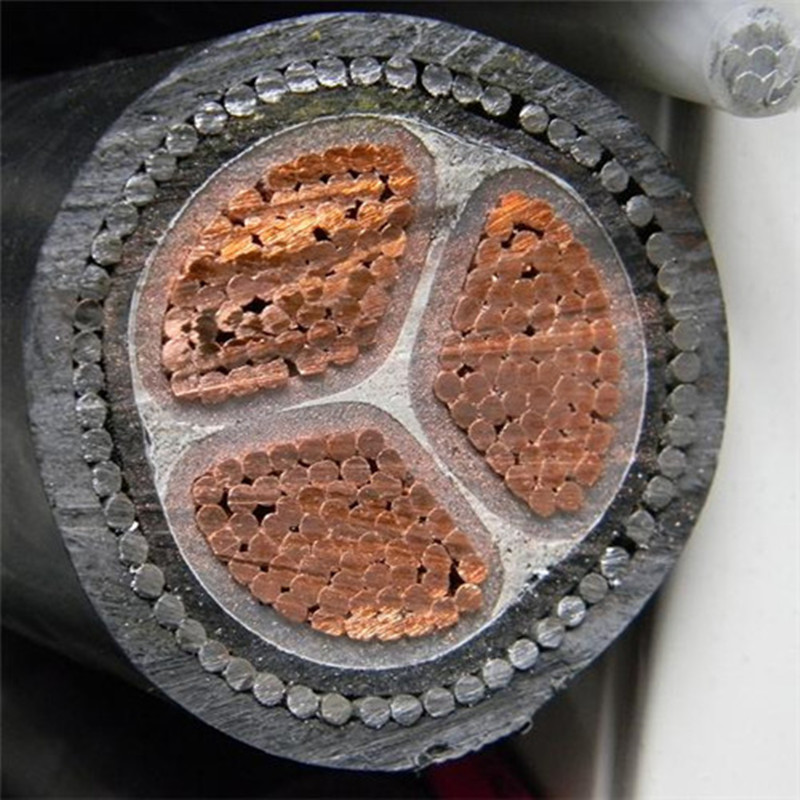 16 mm² 3 rdzeniowy drut stalowy Kabel pancerny Drut miedziany skręcony do układania w pomieszczeniach
