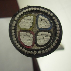 Aluminiowy kabel pancerny 600 V Xlpe Kabel Swa Hdpe Kurtka 150 mm 4 rdzeniowy kabel pancerny