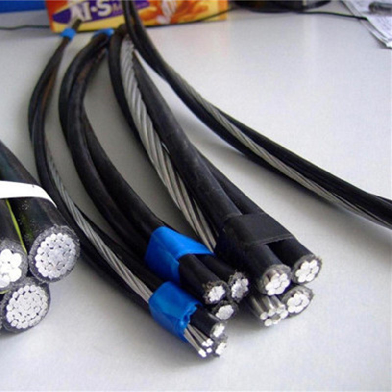 Odporny na warunki pogodowe izolowany aluminiowy kabel przewodzący Kabel ABC 600 V.