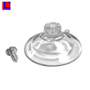przezroczysta gumowa próżniowa przyssawka pcv ze śrubą