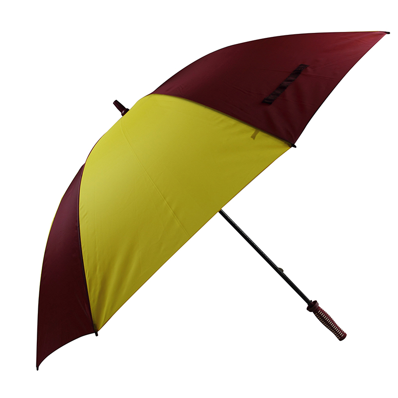 Parasol golfowy 190T z tkaniny pongee, ręcznie otwierany parasol golfowy z niestandardowym nadrukiem z logo