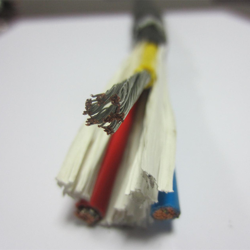 Czarny koncentryczny kabel pancerny 16 mm 3 żyłowy 6/3 AWG z izolacją PVC lub XLPE