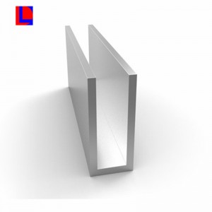 Materiały budowlane z aluminium profil kanału w kształcie litery „U”