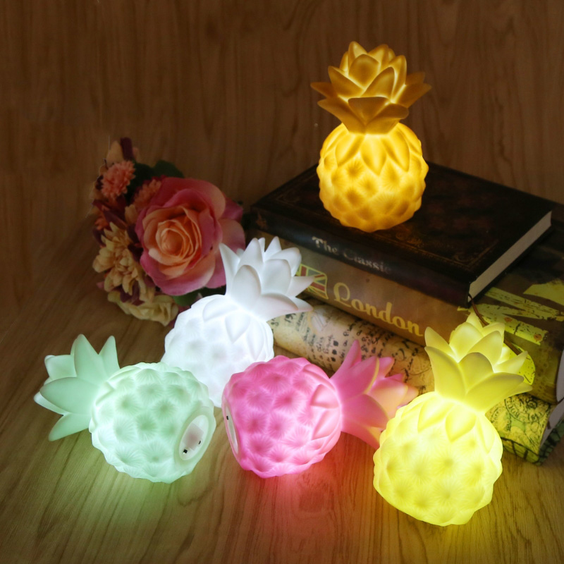 LED rekwizyty winylowe gry ananas LED lampka nocna sypialnia dekoracyjna latarka dziecięca oświetlenie dla dzieci zabawka prezent